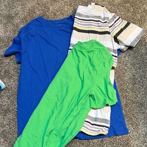 Cat & Jack Blue, Green, and Striped Short Sleeve Tees